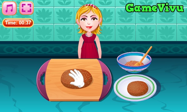 game Làm bánh hamburger phô mai hình ảnh 2